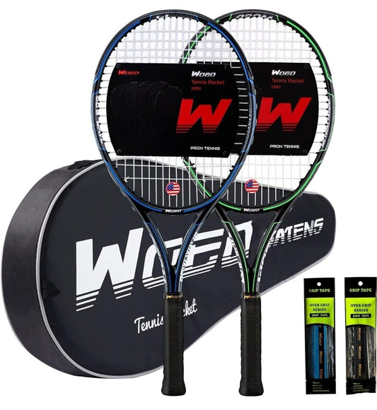 Tennis Racket Set WOED BATENS Adult 2 Player