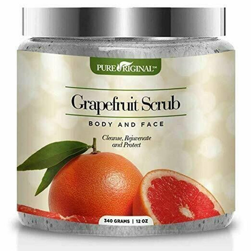 Grapefruit Scrub for Face & Body--Deep Cleansing Exfoliate Acne by Pure Original