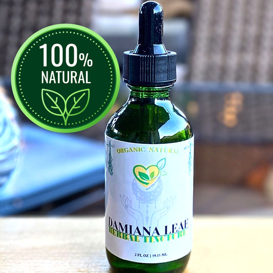 Damiana Tincture Liquid Herbal Drops 2 FL OZ Natural Organic Plant-Base Extract