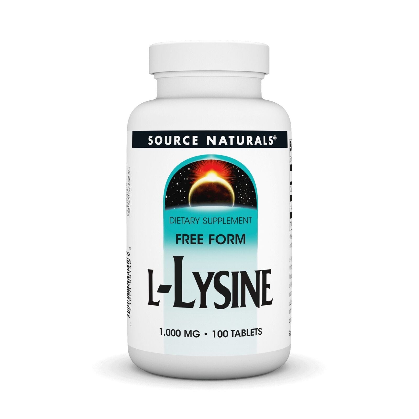 Source Naturals, Inc. L-Lysine 1000Mg 100 Tablet