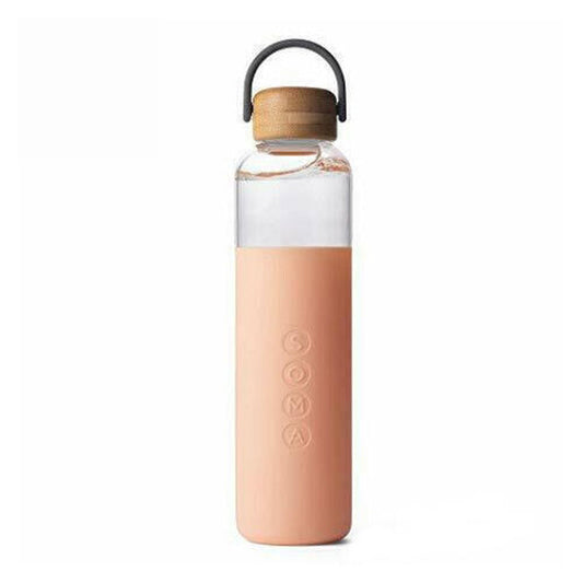 Glass Water Bottle V2 Blush 25 Oz by Soma