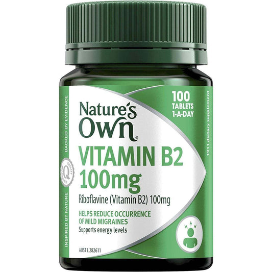 Nature'S Own Vitamin B2 100Mg 100 Tablets