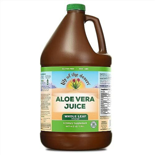 Lily of the Desert Aloe Vera Juice Certified Organically Grown Whole Leaf