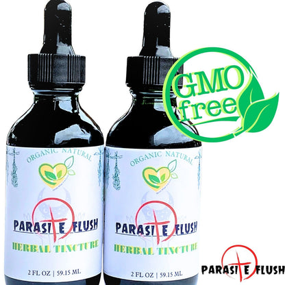 Parasite Flush Tincture Organic Liquid Herbal Drops Detox 2 FL OZ Concentrated