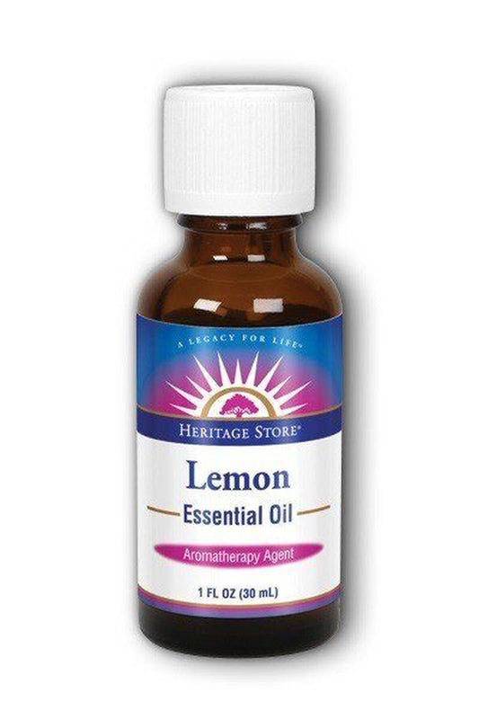 Heritage Store Lemon Essential Oil 1 Oz Oil