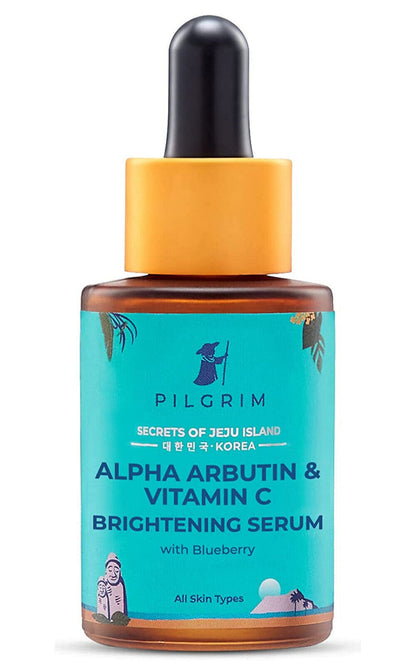 Pilgrim Alpha Arbutin Vitamin C Brightening Face Serum for Unisex 5Ml