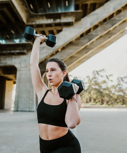  Rubber Dumbbells Designed with Chrome-Plated Steel Handles