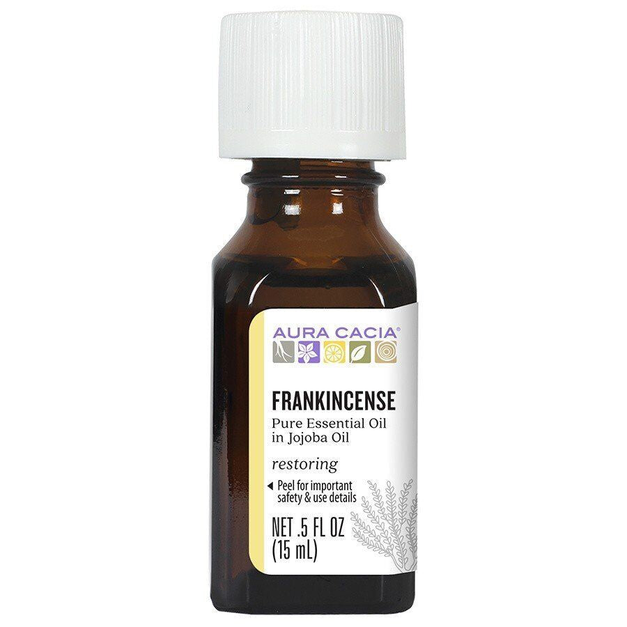 Aura Cacia Precious Essentials Oil Frankincense W Jojoba 0.5 Oz Oil