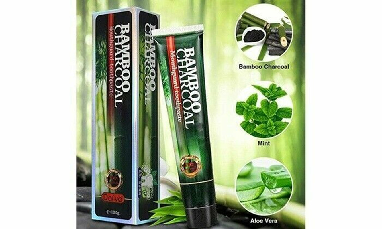 Activated Bamboo Charcoal Toothpaste Natural Teeth Whitening W/ Mint Flavor