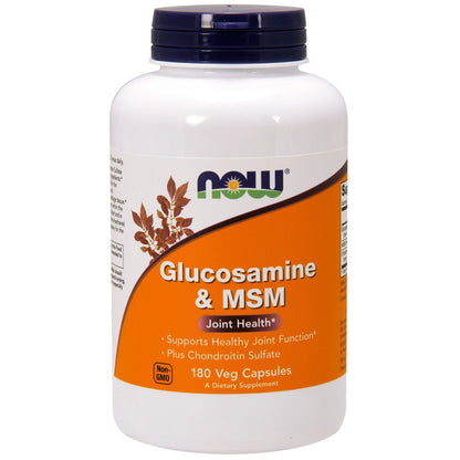 NOW Foods Glucosamine & MSM, 180 Veg Capsules