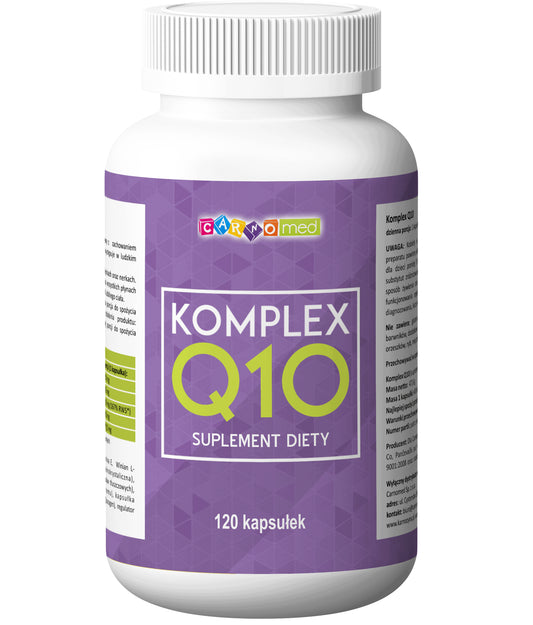 CARNOMED Komplex Q10 (Coenzyme Q10 + Resveratrol) 120 Capsules