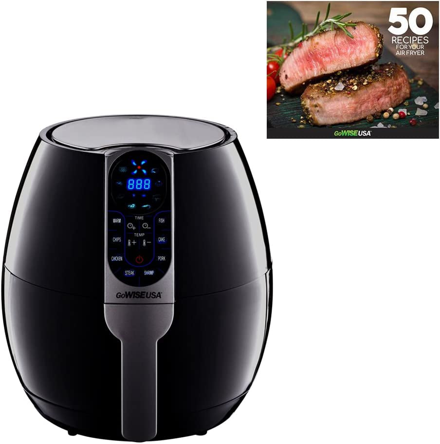 3.7-Quart Programmable Air Fryer with 8 Cook Presets