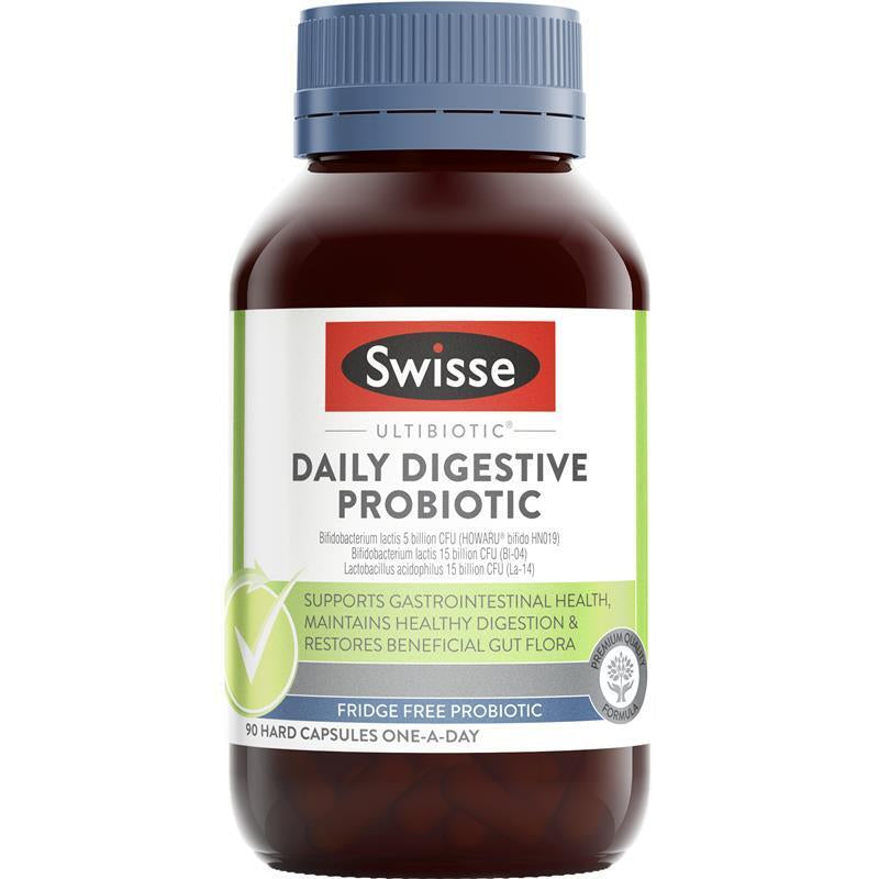 Swisse Ultibiotic Daily Digestive Probiotic 90 Capsules