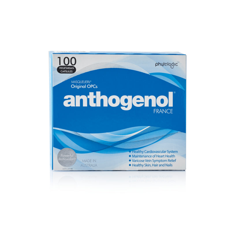 New Anthogenol 100 Vegetarian Capsules with MASQUELIER’S Original Opcs