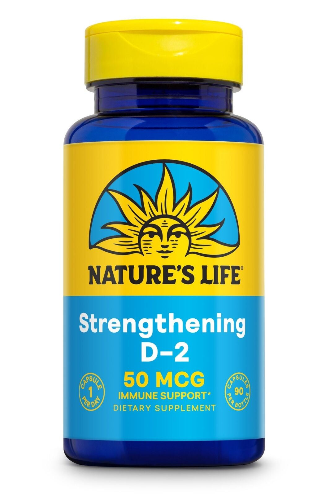 Natures Life Strengthening D-2 50 MCG 90 Vegcap