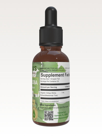 Gingko Biloba Tincture - Mental Clarity Alcohol Free