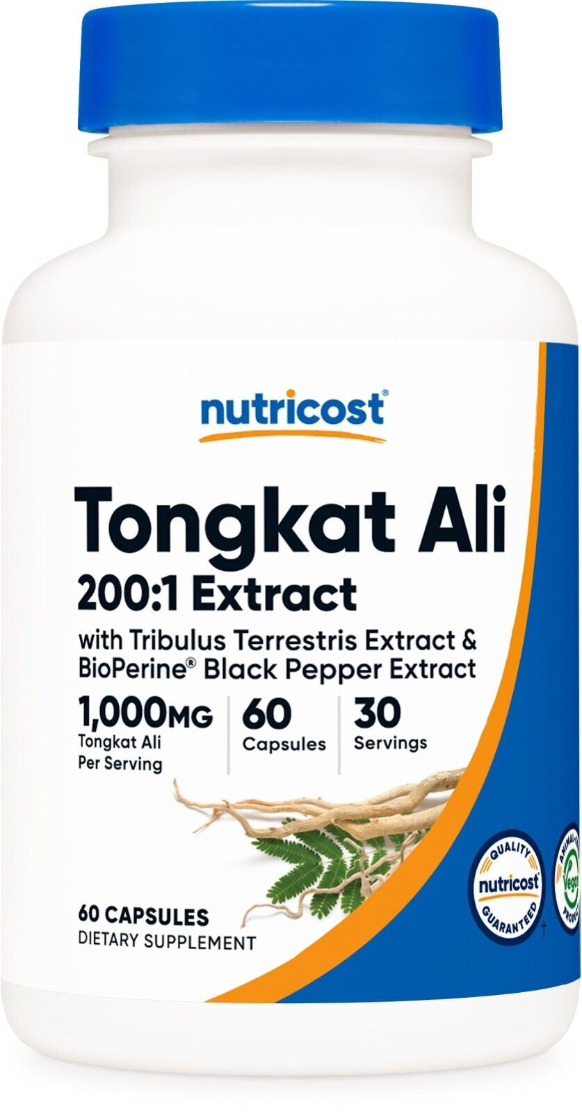 Tong-Kat Ali 500Mg, 60 Capsules 200:1 Extract