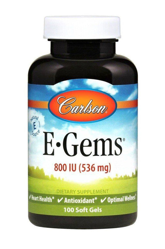 Carlson Laboratories E Gems 800 IU 100 Softgel