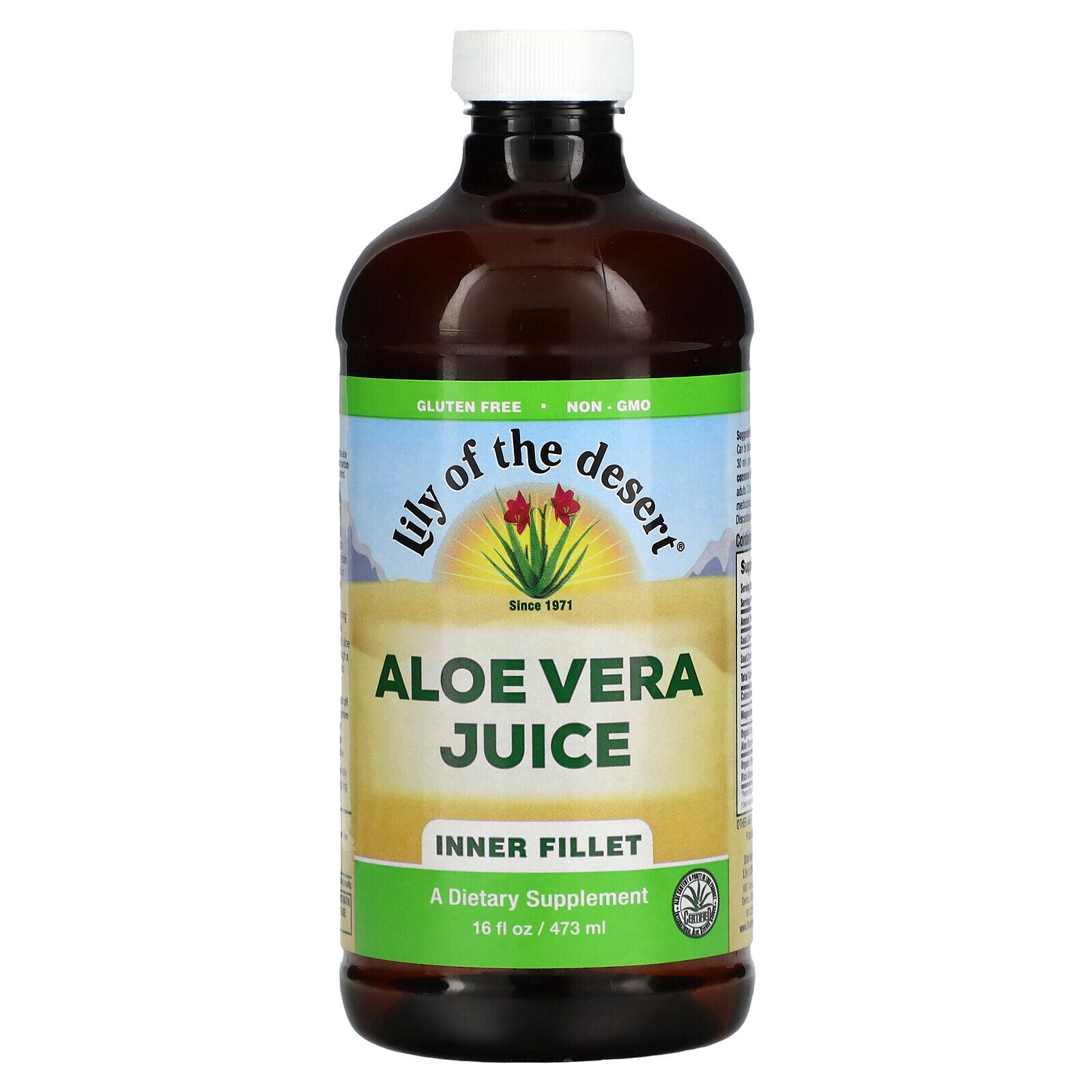 Aloe Vera Juice, Inner Fillet, 16 Fl Oz (473 Ml)