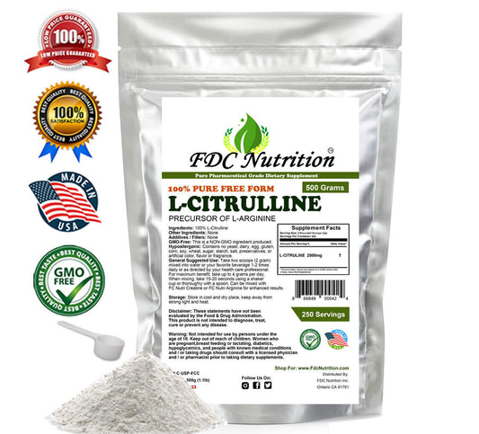 Pure L-CITRULLINE Powder -Increase Performance -NON GMO