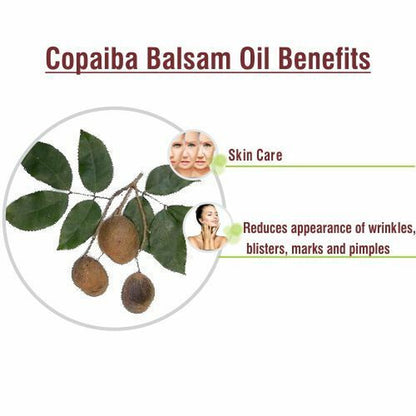 Copaiba Balsam (Copaifera Officina) 100% Pure & Natural Carrier Oil -[10Ml-25 L]