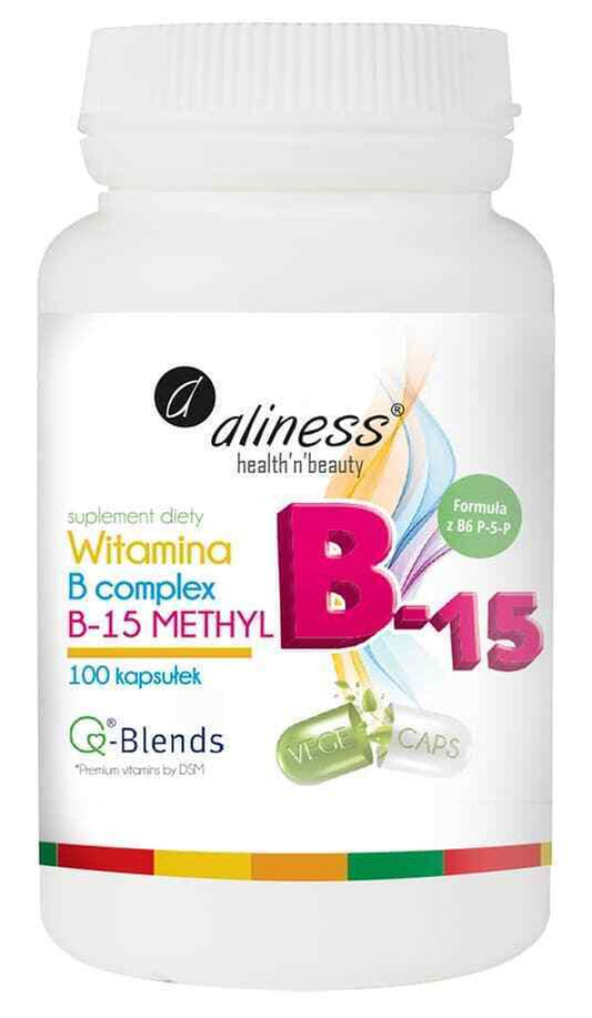 ALINESS Vitamin B Complex B-15 Methyl, 100 Capsules