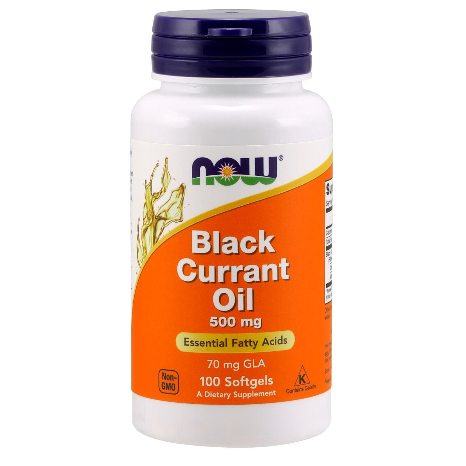 NOW Foods Black Currant Oil, 500 Mg, 100 Softgels