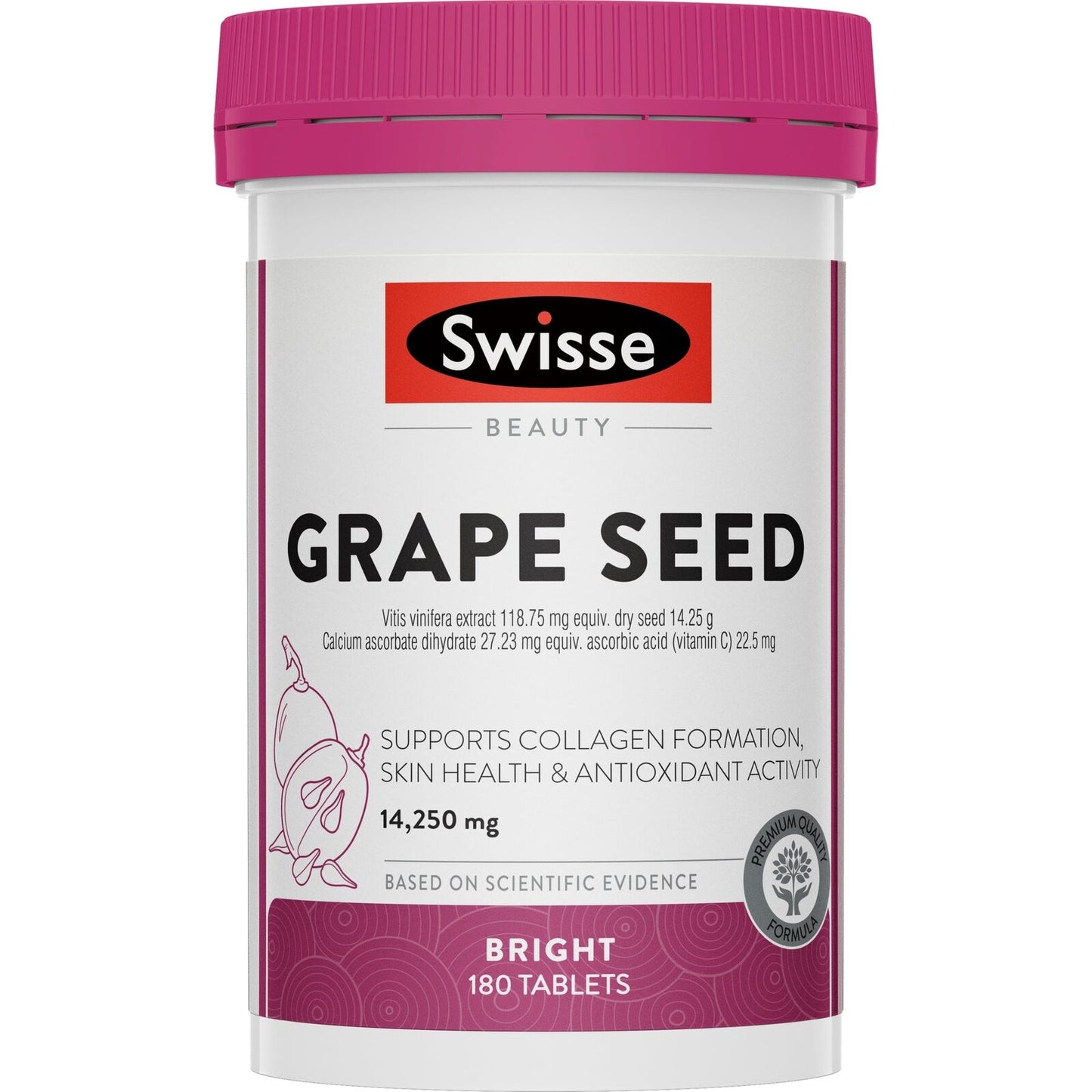 Swisse Grape Seed 14,250Mg 180 Tablets