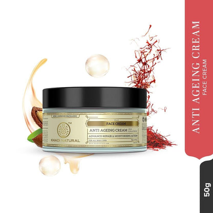 Khadi Natural anti Ageing Cream, 50G|Prevent Premature Signs of Aging|Reduce