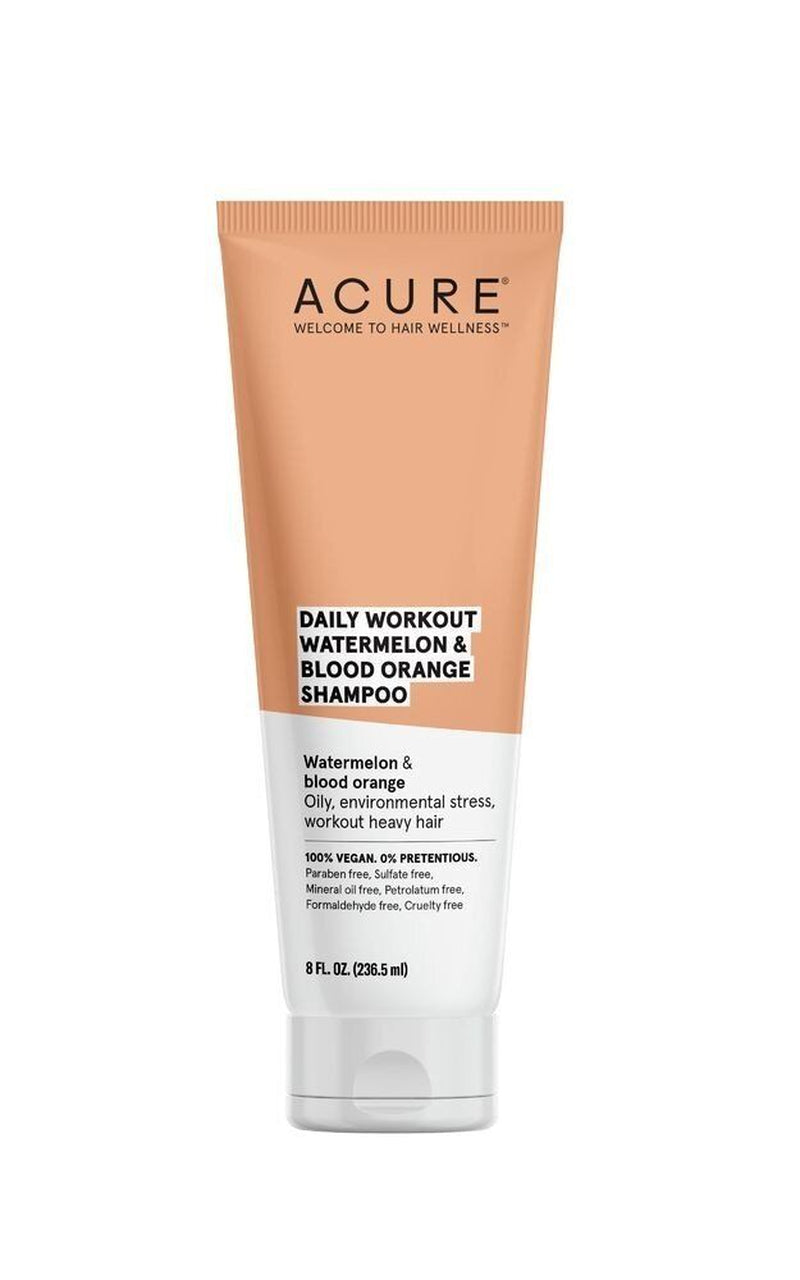 Acure Daily Workout Watermelon & Blood Orange Shampoo 8 Fl Oz Liquid