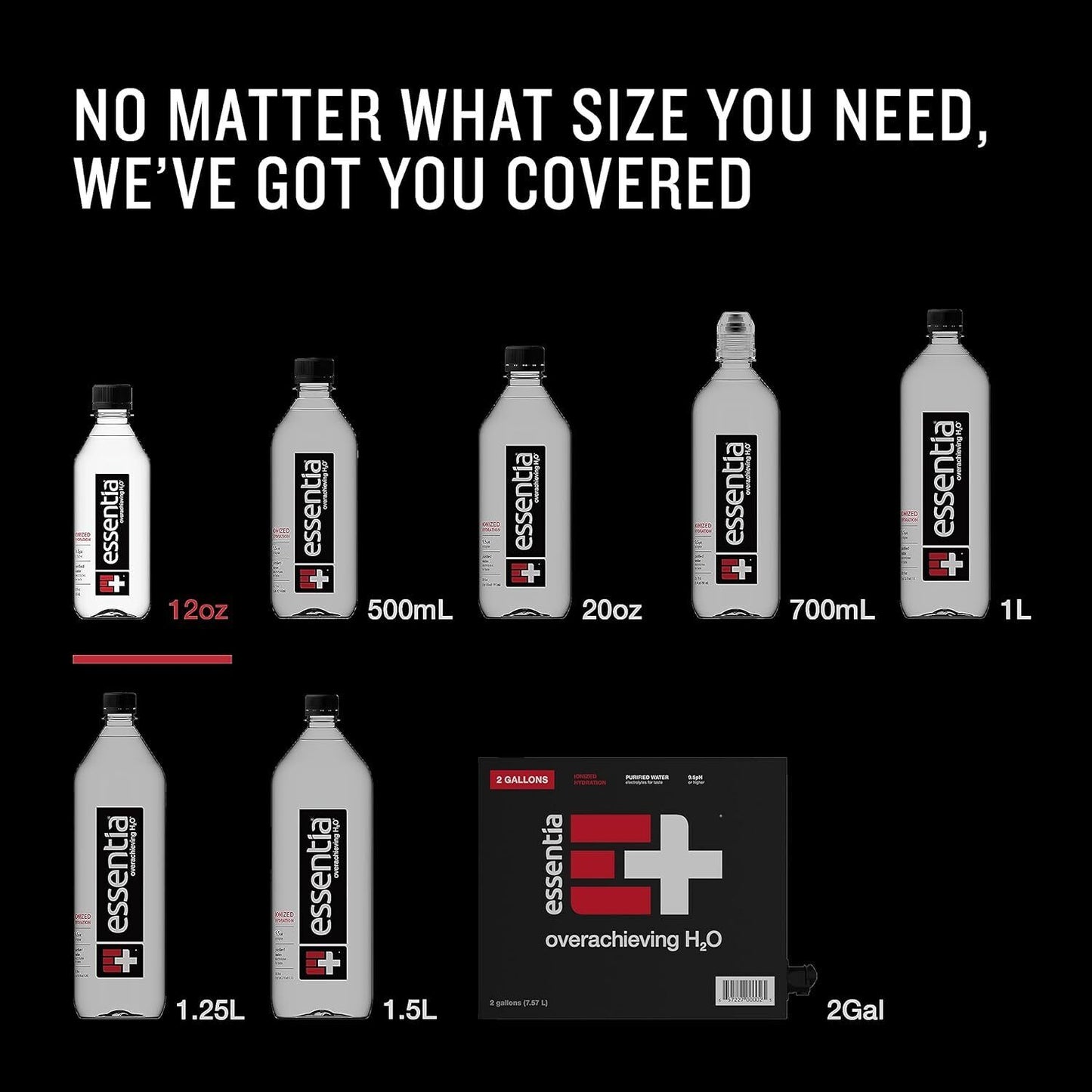 Essentia Water LLC; Ionized Alkaline Bottled Water; 99.9% Pure; 9.5 Ph or Higher