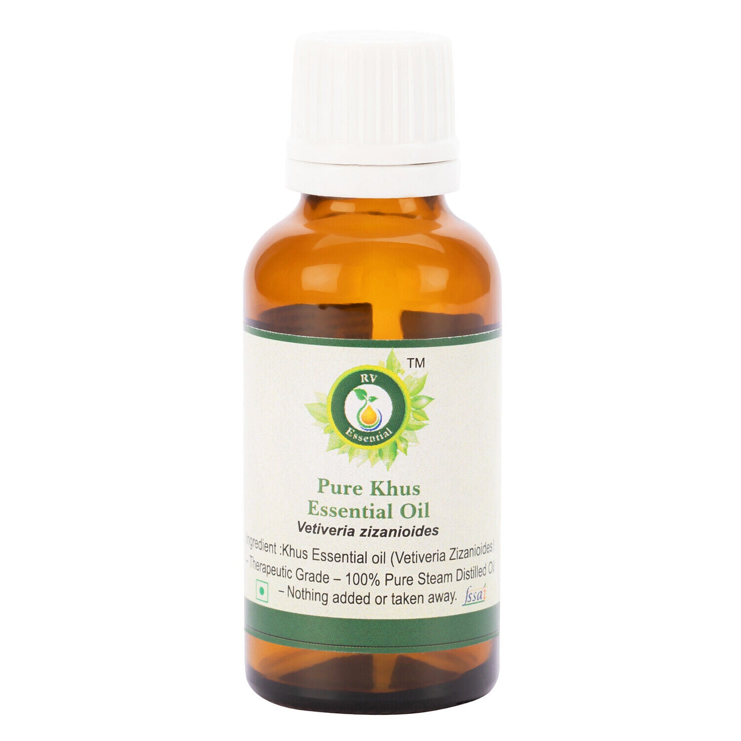 Pure Khus Essential Oil Vetiveria Zizanioides Distilled Uncut for Skin for Hair