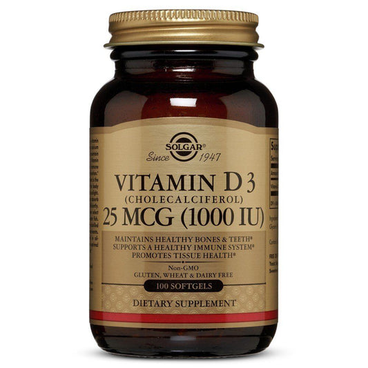 Solgar Vitamin D3 25 MCG ( 1000 IU) 100 Softgel