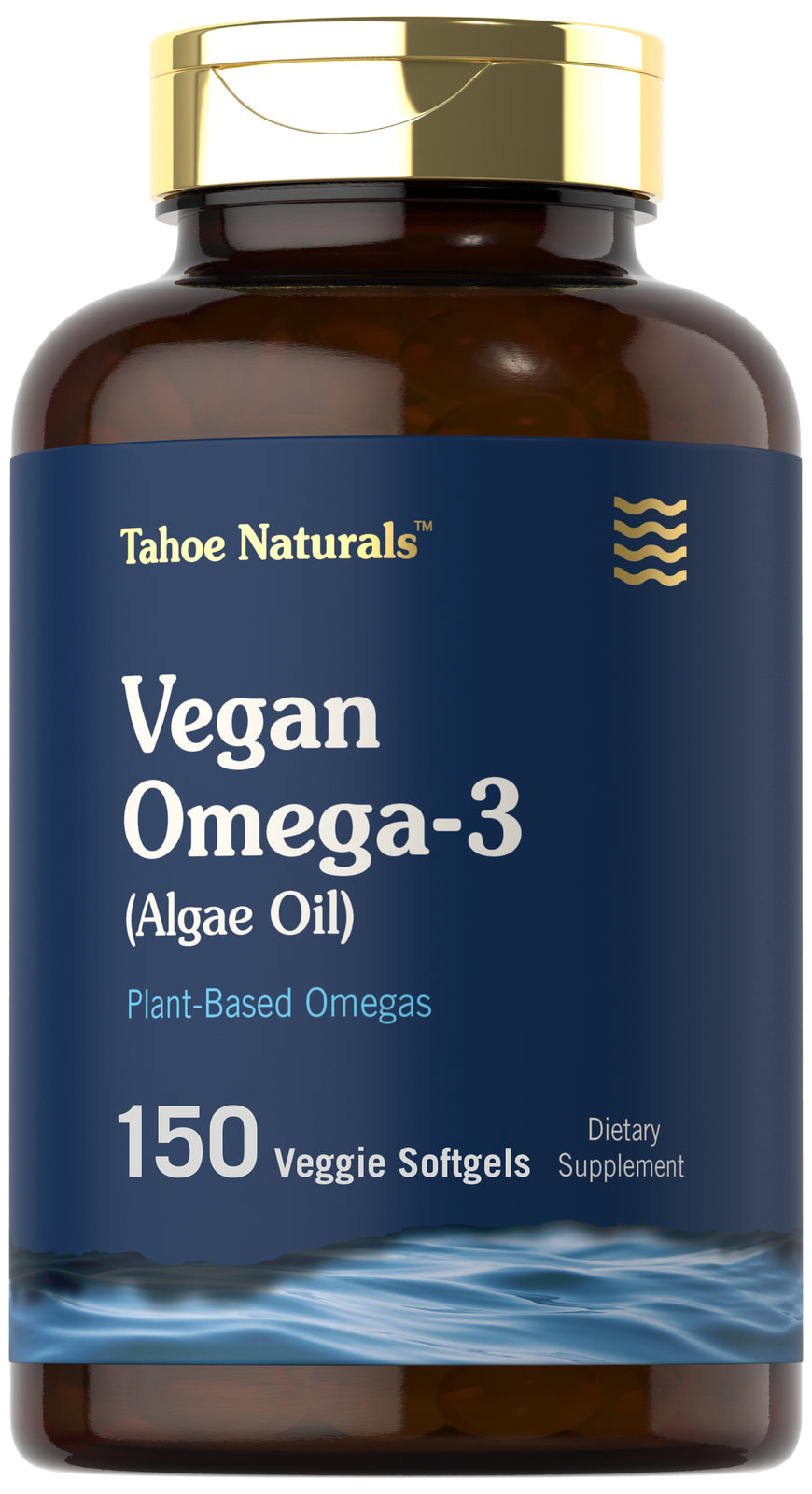 Omega 3 Supplement | 150 Vegan Softgels, from Algae Oil | by Tahoe Nutritionals