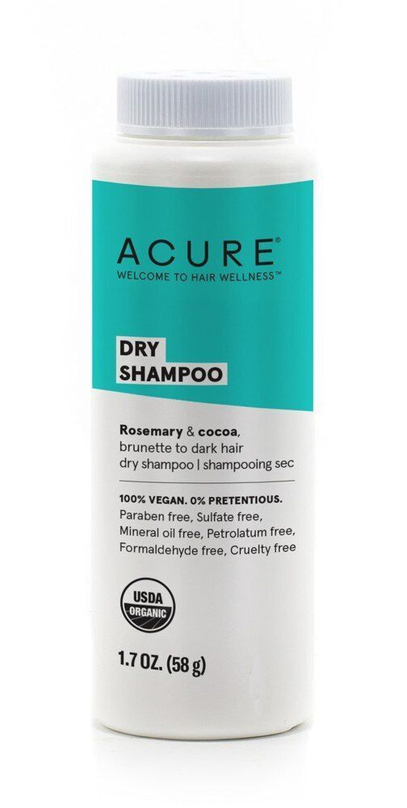 Acure Dry Shampoo - Brunette to Dark Hair 1.7 Oz Powder