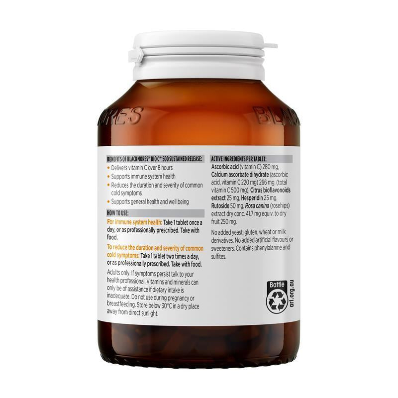 Blackmores Bio C Sustained Release 500Mg 200 Tablets