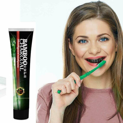 Activated Bamboo Charcoal Toothpaste Natural Teeth Whitening W/ Mint Flavor