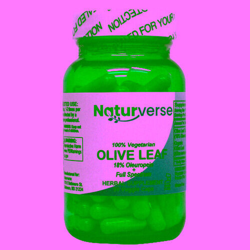 Olive Leaf Powder Capsules Standardized 90 Vegcaps by Naturverse