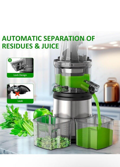 AHNR Cold Press Juicer Machines,300W Slow Masticating Juicer