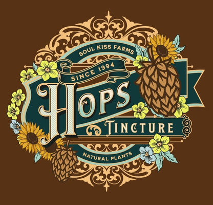 Hops Extract Hops Tincture (Humulus Lupulus) Pure CALMING RELAX Made in the USA