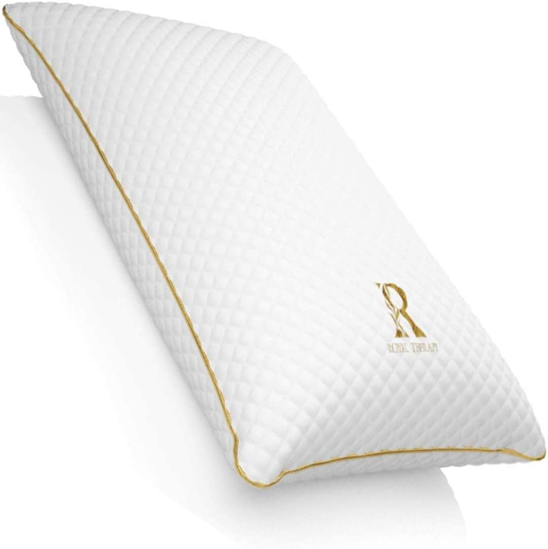 Royal Therapy King Memory Foam Pillow, Neck Pillow Bamboo Adjustable Side Sleepe