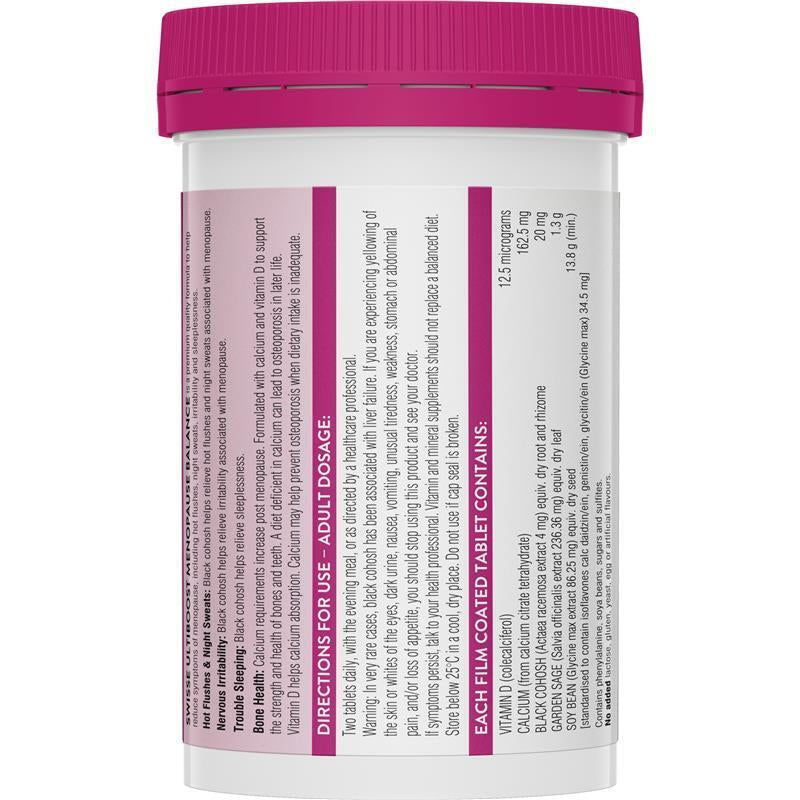 Swisse Menopause Balance 60 Tablets