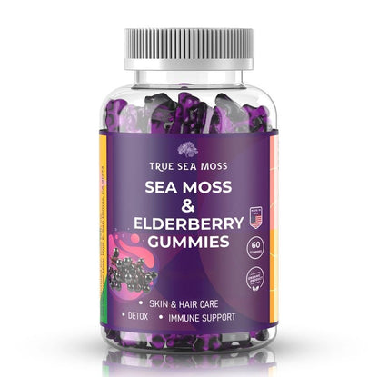 True Sea Moss & Elderberry Gummies - Adults & Children