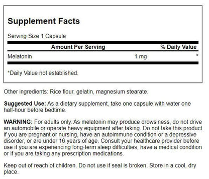 Swanson Melatonin 1Mg,3Mg,5Mg,10