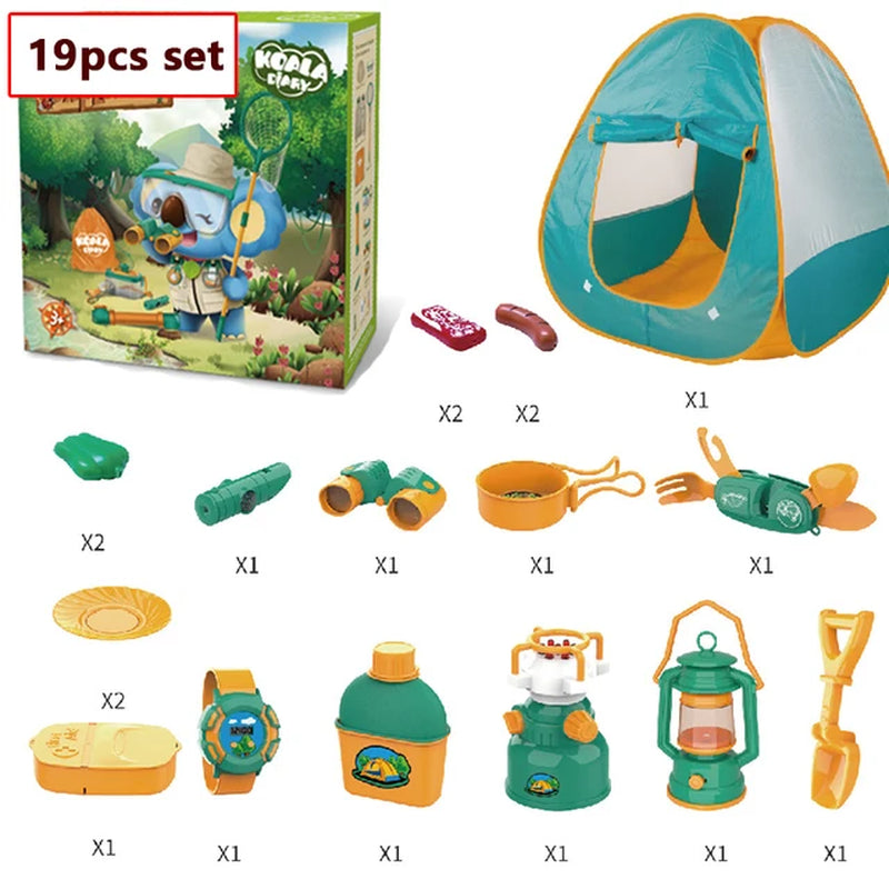 Kids Adventure Fishing Toys Kit 12PCS Outdoor Nature Exploration