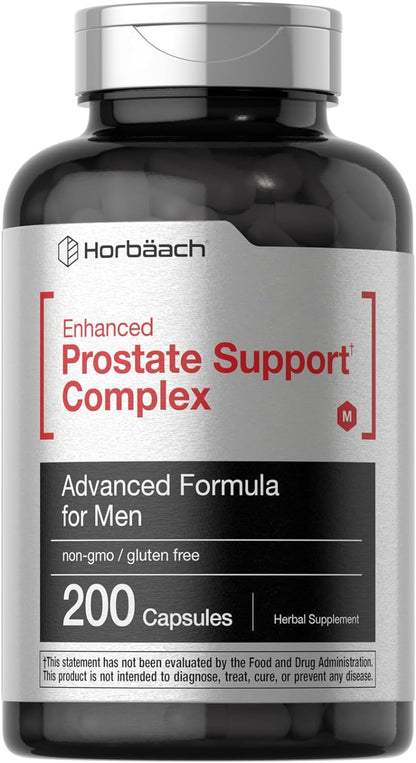 Enhanced Prostate Supplement for Men | 200 Capsules | Prostate Herbal Complex |