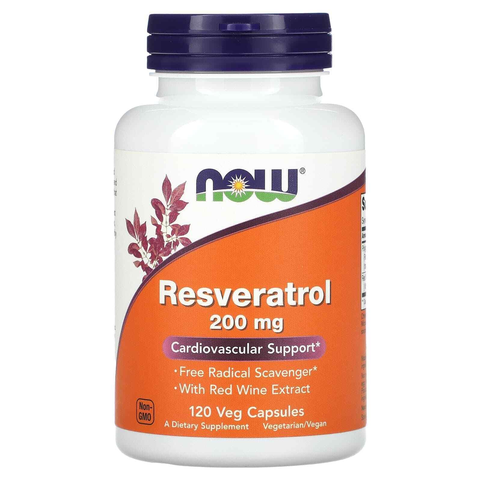 Resveratrol 200Mg Cardiovascular Support 120 Vegetarian Capsules