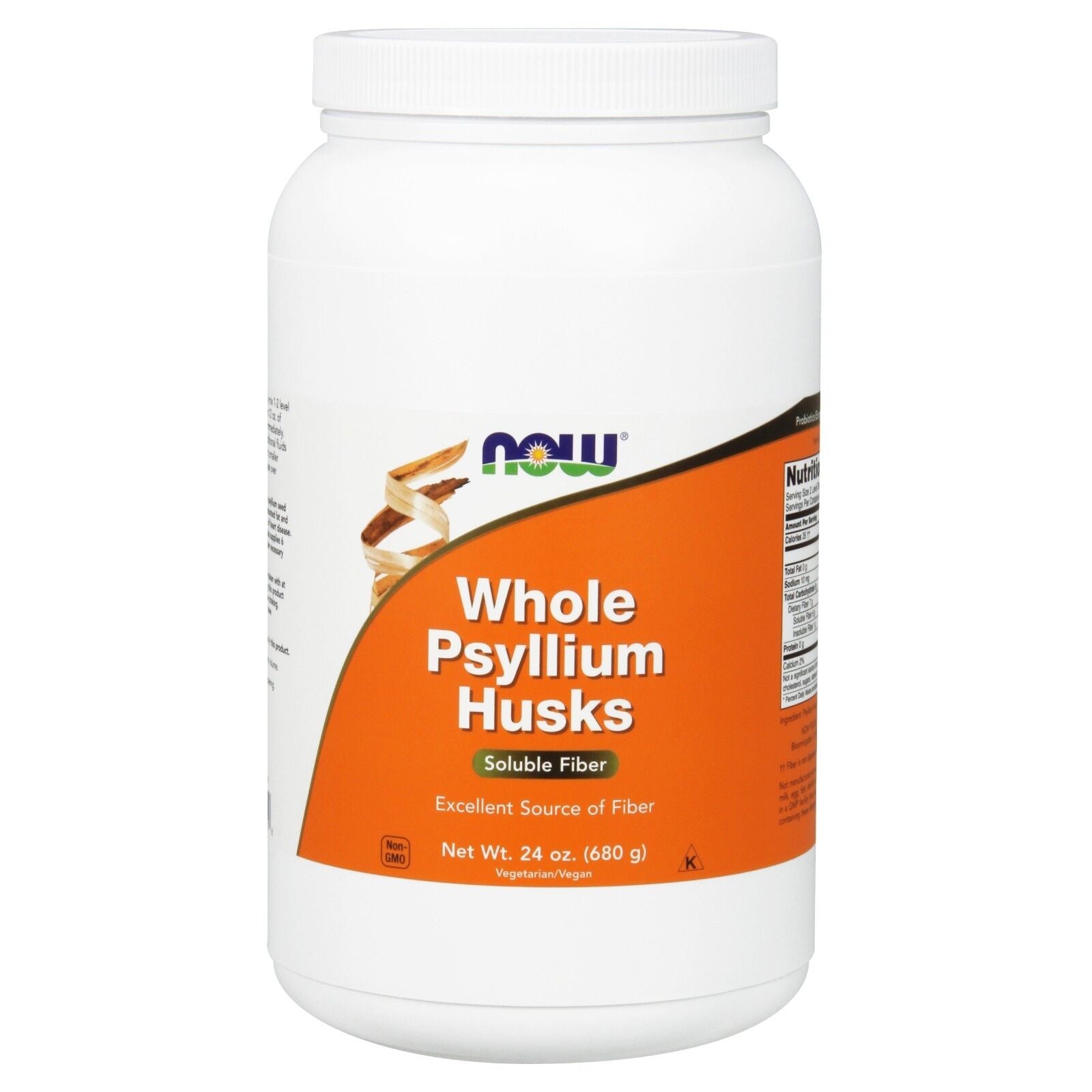 NOW Foods Psyllium Husks, Whole, 24 Oz.