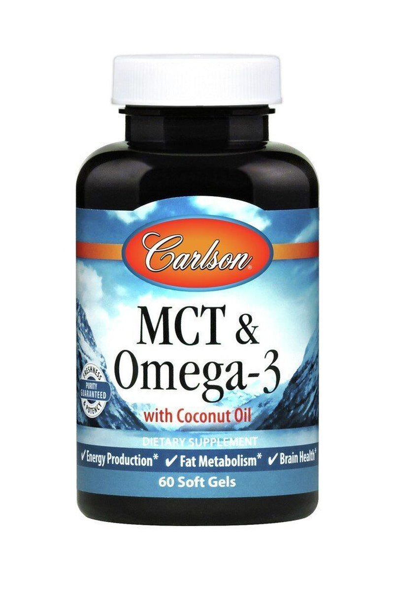 Carlson Laboratories MCT & Omega-3 60 Softgel