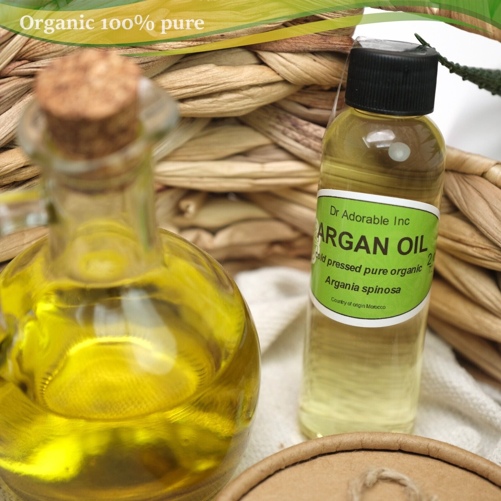 Moroccan Argan Oil 100% Pure Organic  Many Sizes to Choose From